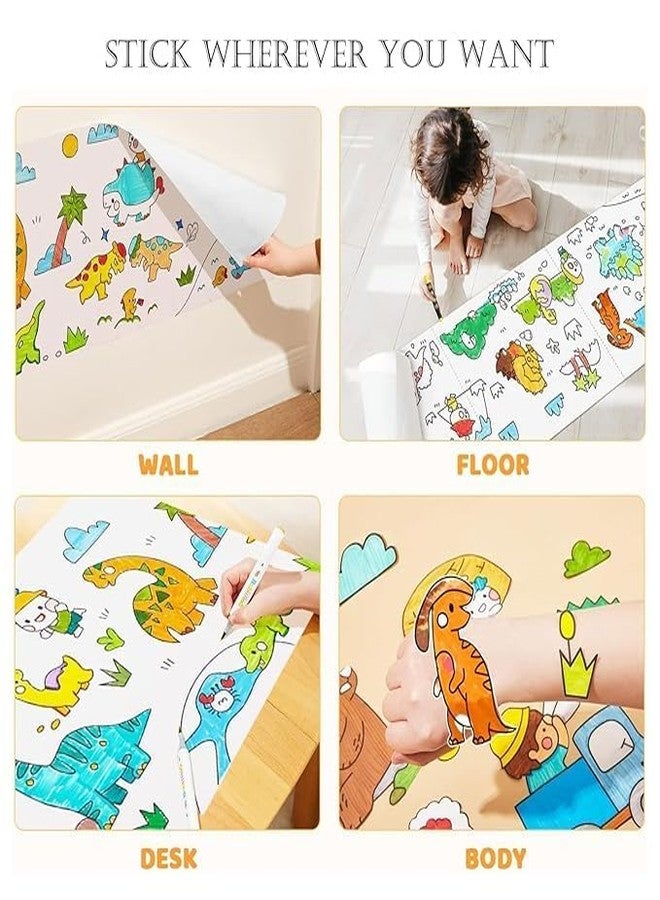 ZURITY Drawing Paper Roll for Kids, Art Paper Crafts Gift for Class Home, Large Coloring Poster for Toddlers, (30X300 CM)(Pack of 1) - Image 4
